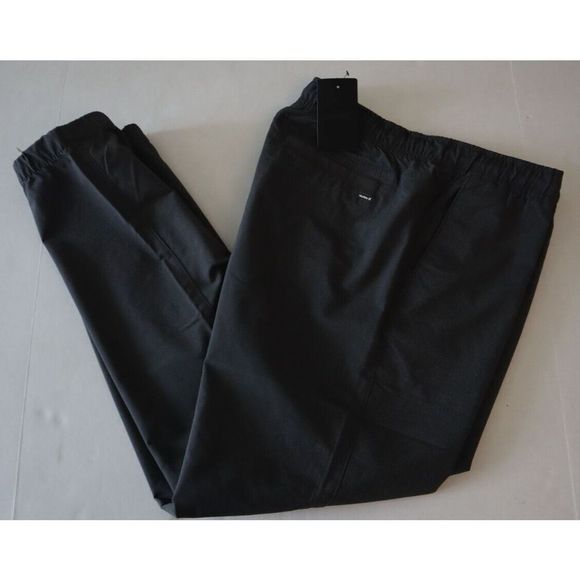 Hurley HFA21VMB 02546 Men's Sz L Dark Stone Gray Nylon Stretch Twill Joggers $60 - Picture 7 of 10